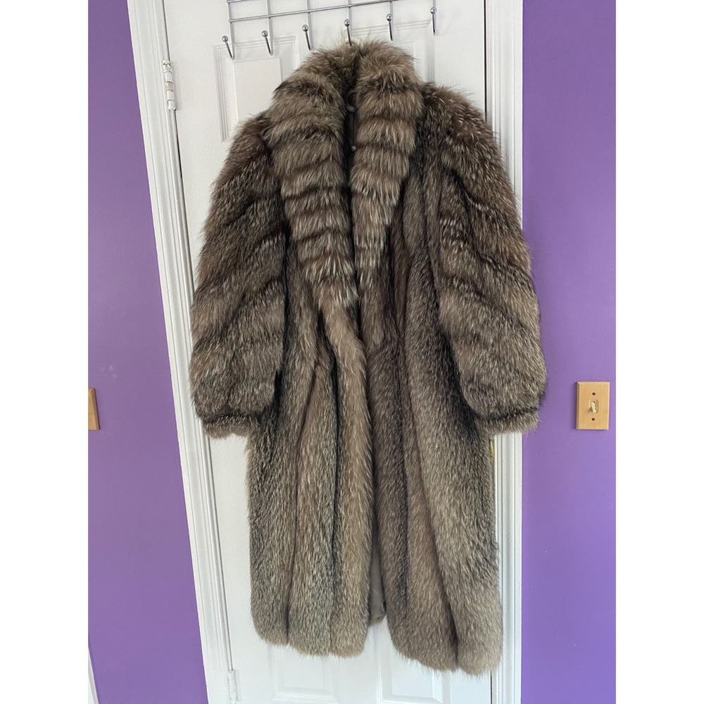 Full Length Silver Fox fur